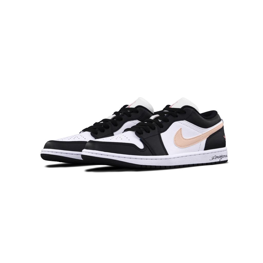 Jordan Air Jordan 1 Vintage Basketball Shoes Unisex Low Top Black/Pink 553558-146(Team766-1.0)