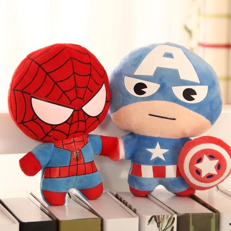 Pluche Avengers Mini Poppen Met Captain America Iron Man Spider-man Hulk Thor Voor Verzamelaars