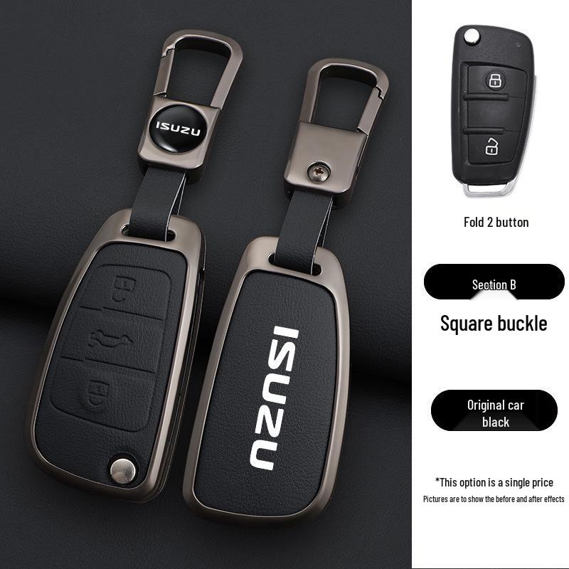 Jiangxi Isuzu Rui Mai Key Case Compatible with Mu-X, Mu You Xia, D-Max, Ling Tuo - Stylish Shell Buckle for Men & Women