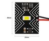 2 Pcs Panel 1 LED 12V W5W, T10, C5W, SV8.5, BA9S, T4W CANBUS 950lm White Strong Off-Road