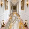 Light Luxury Marble Style Corridor Carpet Europe Decoration Home Easy Clean Runner Rug el Stair Passageway Non-slip Long Mats