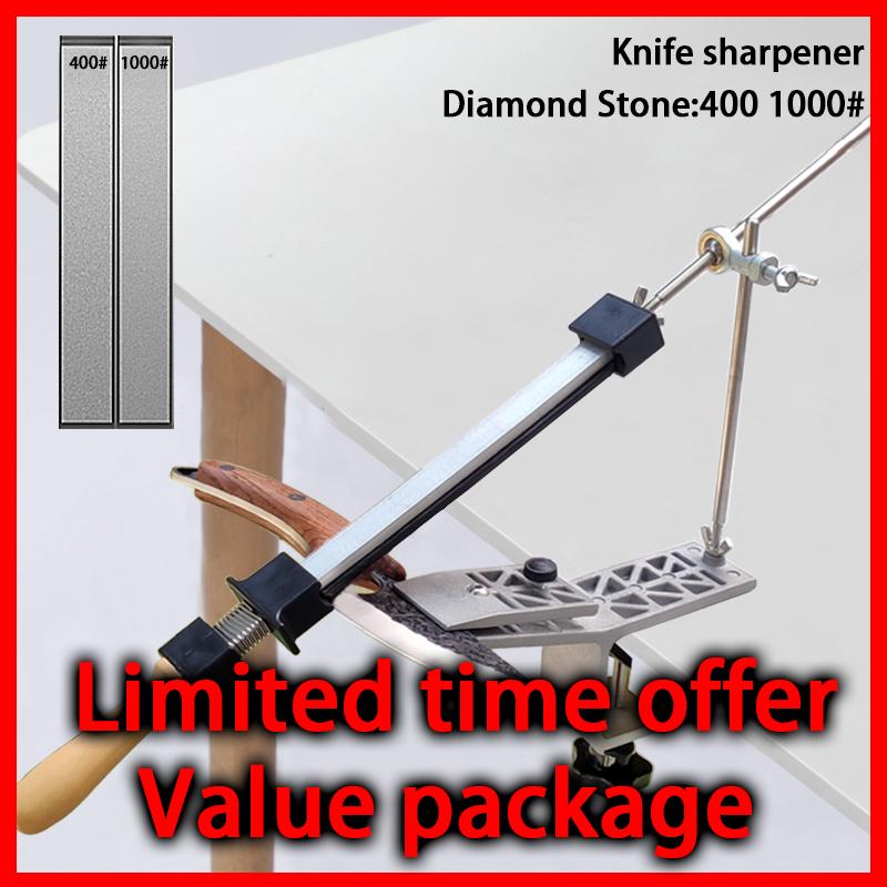 Fixed Knife Sharpener Professional Angle Sharpening Stone Kitchen Whetstone Grinding System Honing Diamond Grinder Woodwork Tool