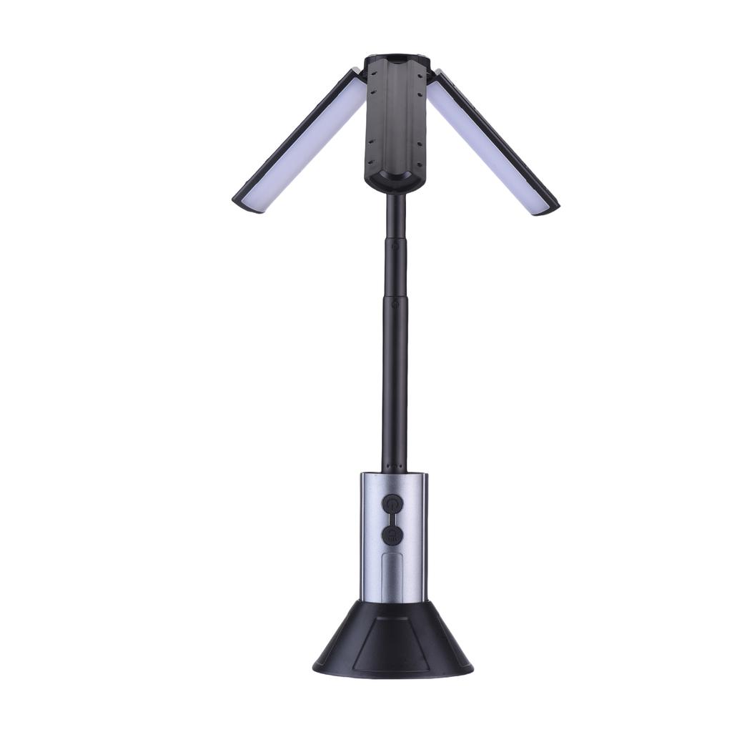 Portable Camping Light, Cordless Rechargeable LED Work Light, Telescopic Flashlight for Emergency,