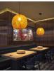 Bamboo Woven Lantern Light for Chinese Restaurant or Teahouse - Rattan Straw Hat Pendant Light