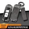 Metal Leather Car Key Case For Mazda 2 3 5 6 Gh Gj Cx3 Cx5 Cx9 Cx-5 Cx  Accessories Holder Shell Protect Set Car-Styling