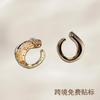 New Irregular Round Golden Stud Earrings, Earrings Are Suitable for Daily Vacation Wear and Gifts