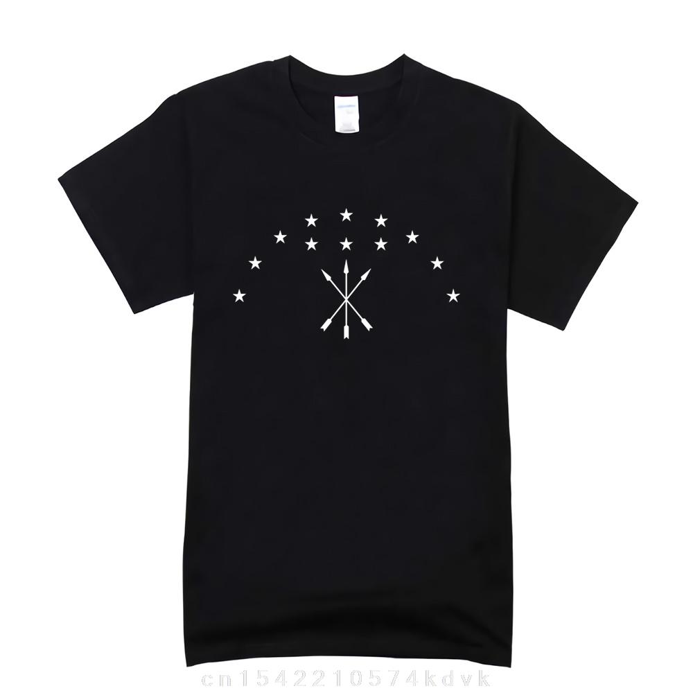 Neues bedrucktes T-Shirt tscherkessische Flagge adyge adige adygi adygekher kurzärmelig Mode lockeres Oberteil Herren Individualisierung