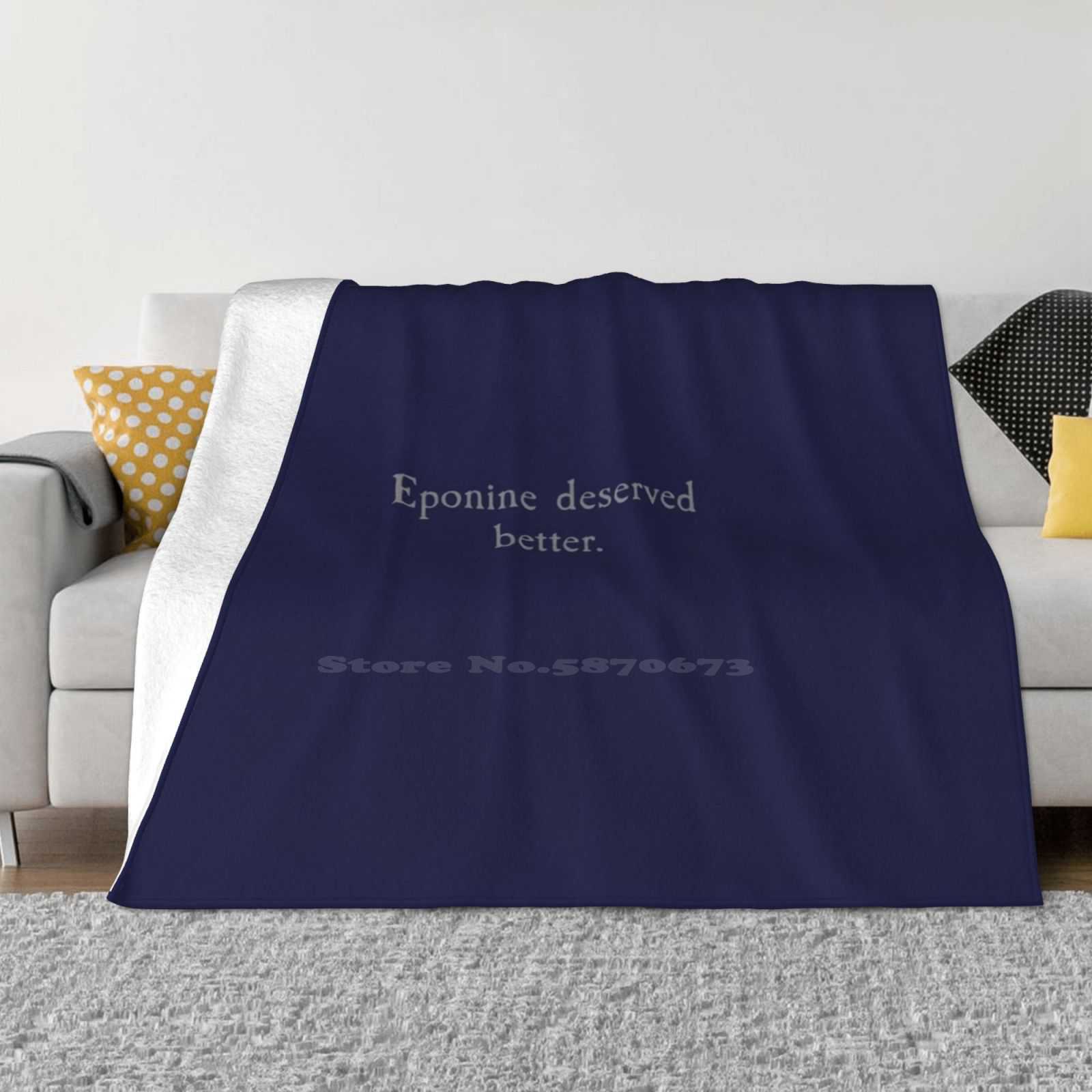 Les Miserables-Eponine Deserved Better For Home Sofa Bed Camping Car Plane Travel Portable Blanket Les Miserables Eponine 30x40in