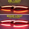 2Pcs/Pair LED Brake Lights Rear Bumper Reflector Lamp Fit For Hyundai Tucson 2015-2018 Car Accessories Fog Light Led Signal Lamp