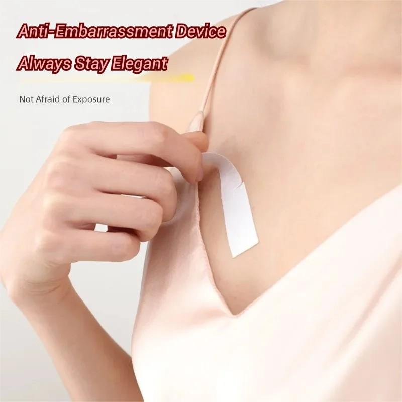 36 Pcs Double Sided Adhesive Tape for Fabric Womens Anti-exposure Sticker Transparent Strong Adhesive Glue SMJD01