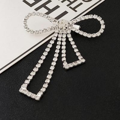 Shiny  Bow Buckle Pearl Tassel Pin Diamond Buckle Diy Garment Shoe Bag Applique Wedding Accessories Gifts