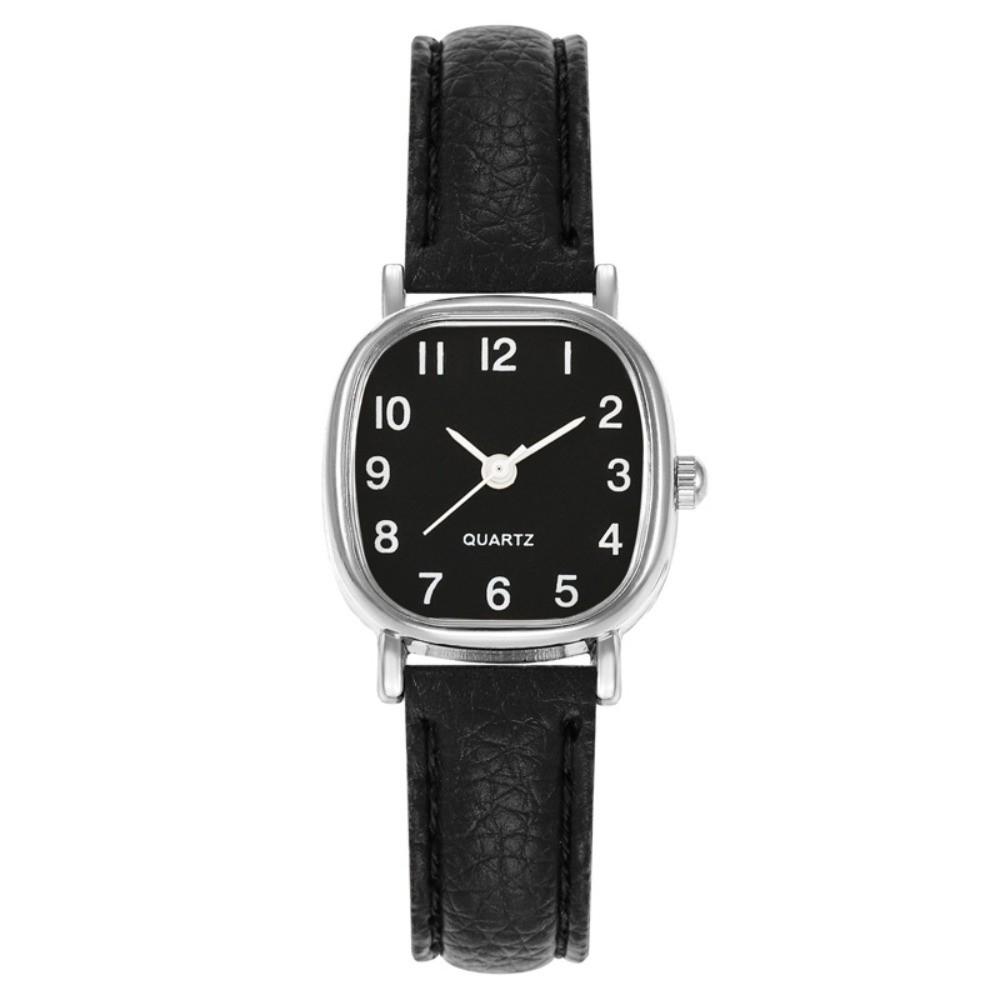 Minimalist Quartz Movement Square Wristwatch Leather Strap Arabic Numeral Dial Ladies Wristwatch Quartz Watch Daily Outfits