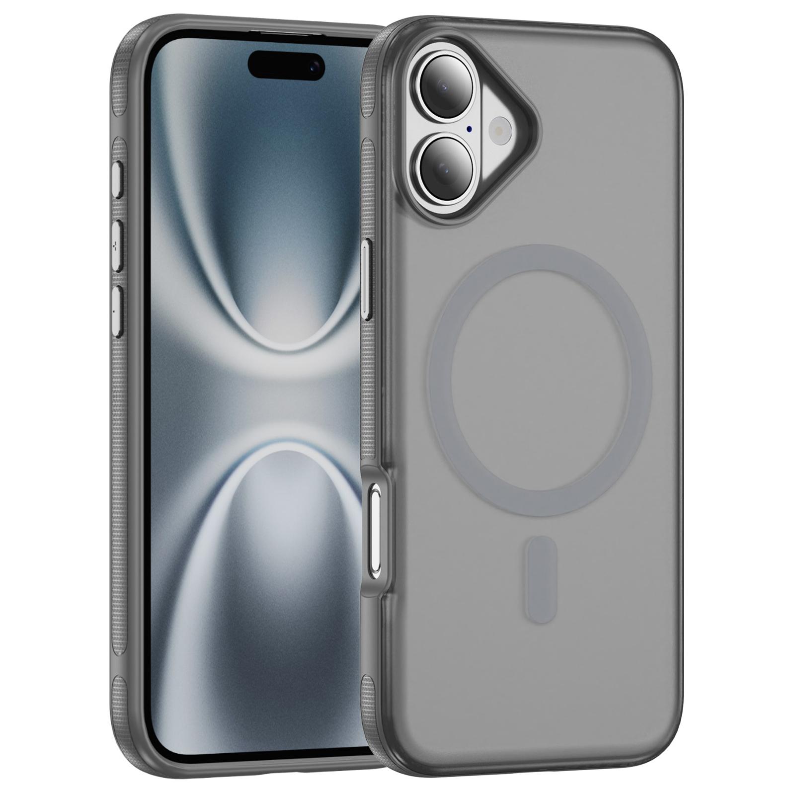 

For iPhone 17 Case PC + TPU Skin Touch Anti-drop Phone Cover Compatible with MagSafe