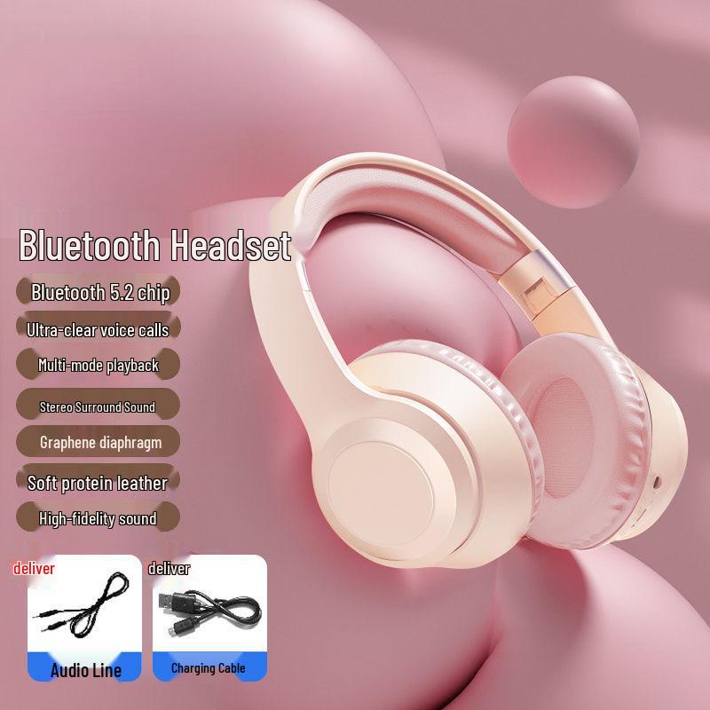 High-Value Wireless Bluetooth Over-Ear Headphones with Luminous Earcups for Gaming, Music, and Heavy Bass