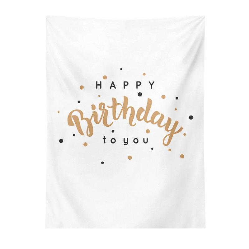 Birthday Party Hanging Cloth Home Wall Decoration Tapestry Office Living Room Tapestry