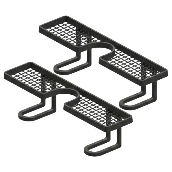 Sink Storage Rack Thickened ABS Waterproof Faucet Storage Organizer Vertical No Drilling Sink Space Saver Rack for Bathroom