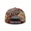 Casquette de baseball vintage pour hommes et femmes avec imprimé botanique et motif intégral de vigne florale et de feuilles, Snapback réglable, Léger O
