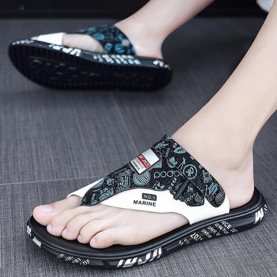 Fashion Summer New Men's Flip Flops Men Slides Slippers Outdoor Indoor Slippers Soft Thick Bottom Home Shoes Beach Slippers Flip Flops