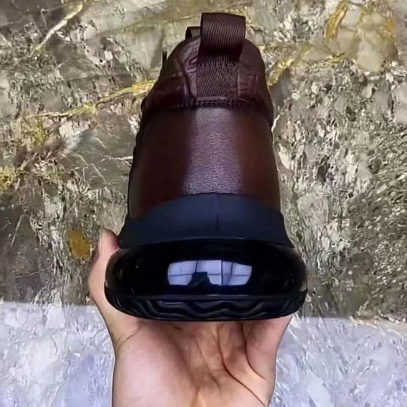 New Men's Shoes Spring and Autumn Fashion High-top Casual Crocodile Pattern Waterproof Soft Sole Versatile Sports Shoes