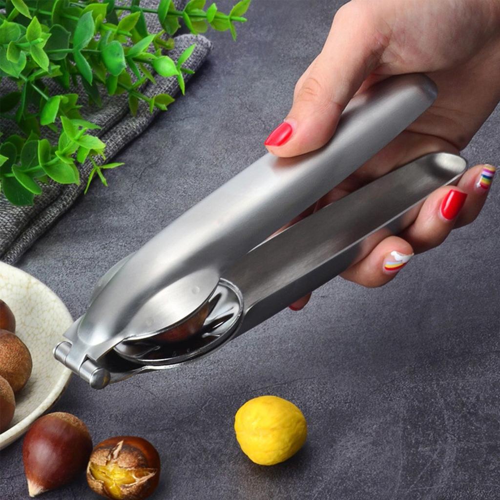 Kaštanová spona z nerezové oceli, nástroj na loupání na otevírání skořápek