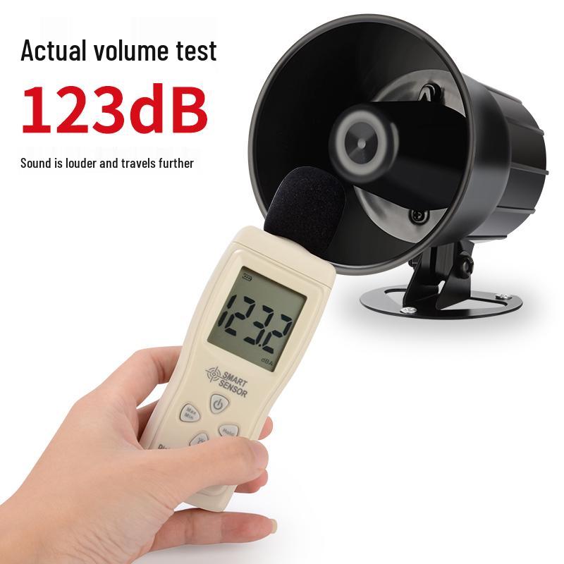 120dB Hırsızlık Önleyici Alarm Sireni, 220V/24V/12V Yüksek Tonda Gürültülü Hoparlör Korna