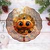 Dynamic Outdoor Windmill with Pumpkin and Autumn Leaf Decoration Infinite Rotation Wind Chime Classic Style for Yard Garden Home