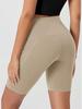 Women's High-Waist 8-Inch Pocket Yoga Biker Shorts - Tummy Control Fitness Pants