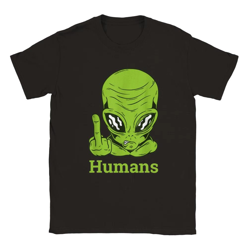 Flippin off Humans - Classic Unisex Crewneck T-shirt XS