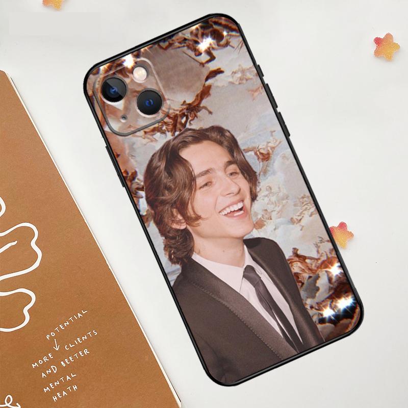 Timothee Chalamet Actor Case For iPhone 17 Pro Max 17 Air 16 15 14 13 12 11 Pro Max Plus Mini 16e Funda Cover