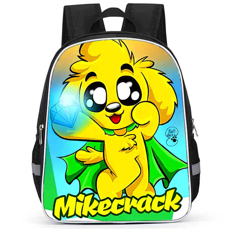Mikecrack School Bag High Definition Printing Multifunctional Oxford Zipper Lightweight Backpack