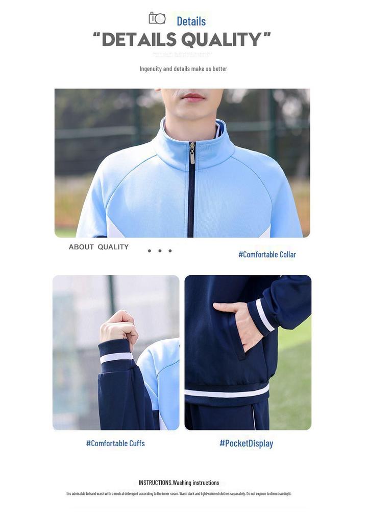 Children's Spring & Autumn School Uniforms: Long-Sleeved Sets & Sports Meet Attire for Kindergarten To Secondary School