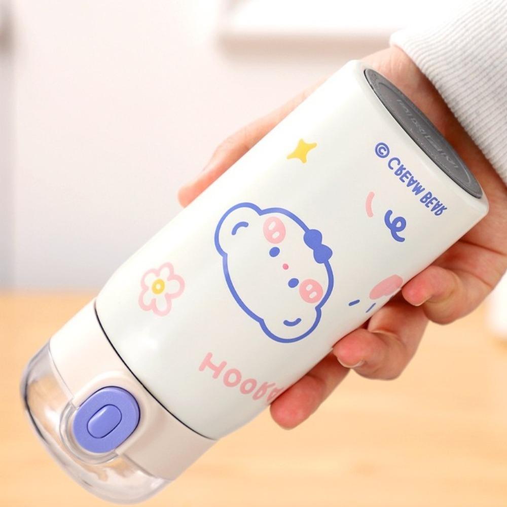 Cartoon Bear Car Vacuum Flasks Children's Sport Watter Bottle Travel School Office