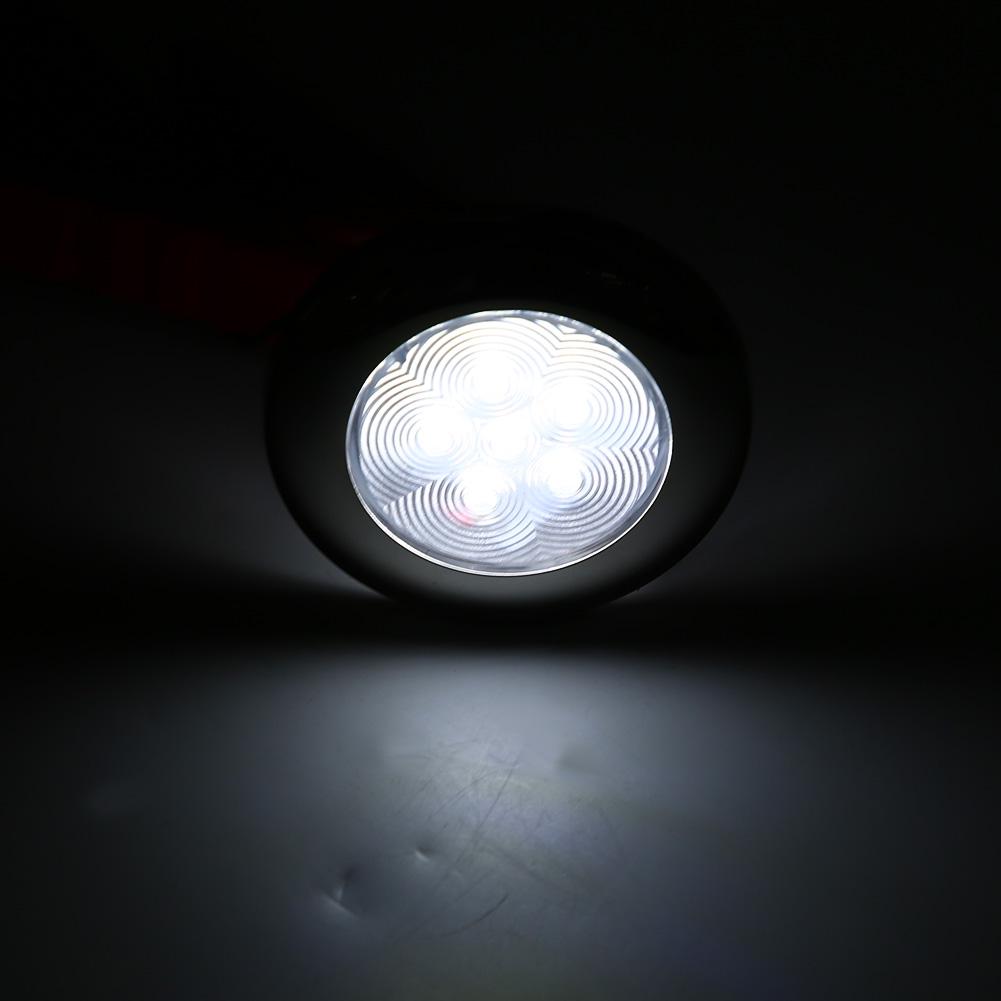For Marine Boat Yacht 6 LED Light Dome Light Lamp 12V DC Stainless Steel White