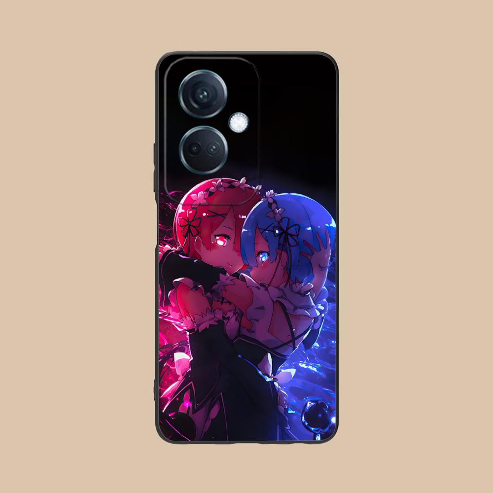 ReZero Rem Ram Matte TPU Mobile Phone Case for OPPO Find X9 X8 X7 X6 X5 X3 X2 Plus S Pro Ultra Lite Colorful Printing Cover