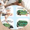 Trash Truck Round Area Rug,Carpet Rug for Living Room Bedroom Sofa Playroom Decor,Non-slip Floor Mat