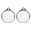 Wreath Storage Container Transparent Round Storage Bag Black Edge PVC Heavy Duty Storage Bag2PCS