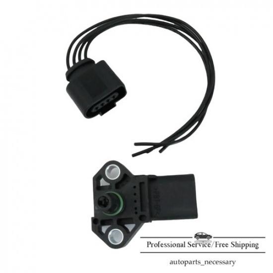 For Volkswagen Jetta 2006- Turbocharger Boost Sensor MAP Sensor W/Connector