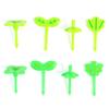 8Pcs/Set Fruit Fork Toothpick Leaves Decoration Lunch Box Bento Accessories