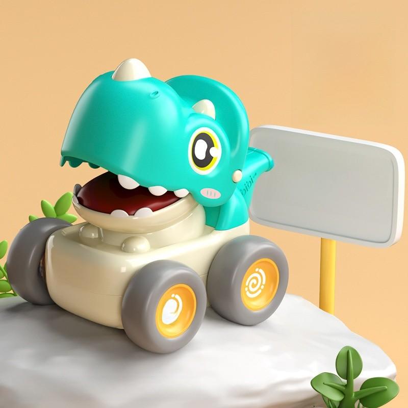 Dinosaur Pressing Whistle Inertia Car With Interactive Play For Kids Ages 3 To 6