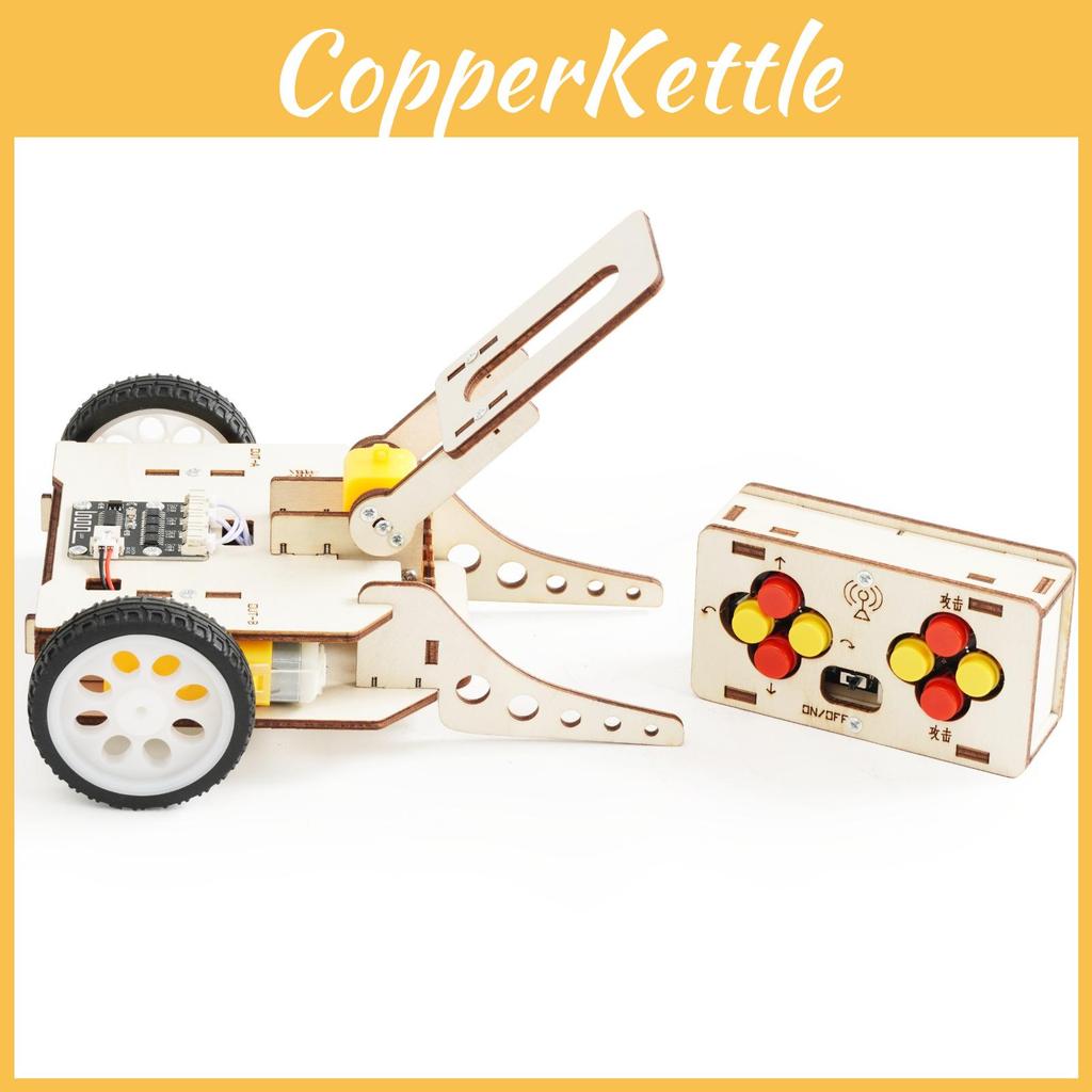 Wooden Remote Control Battle Tank With Crocodile Mouth Design For Science Experiments And Educational Play