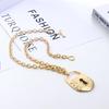 Vintage Kunststil Goldene Schloss Schnalle Anhänger Schmuck Hochwertig Schwerindustrie Halskette Zubehör Geschenk