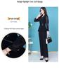 New Spring 2026 Fashion: Women's Stylish Two-Piece Suit - Elegant, Age-Defying Goddess Style Pants Set for the Professional Woman.