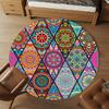 1pc Mandala Colorful Round Chair Mat Area Rug - Non-Slip, Floor Mat for Office, Bedroom, and Indoor Decor C1118195