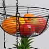 European Wrought Iron 3-Tier Detachable Fruit Basket and Cradle for Home Decor