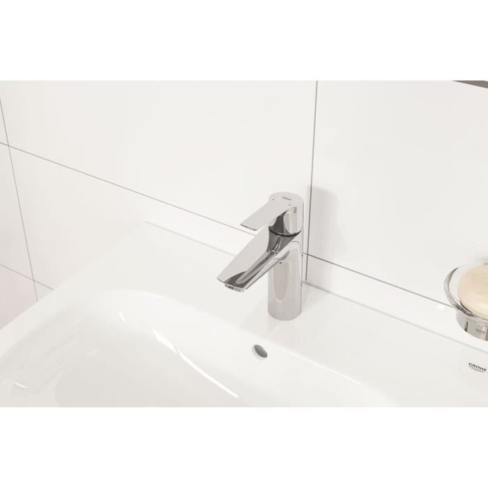 Miscelatore monocomando lavabo Grohe Start - Misura S - Limitazione della temperatura - Risparmio idrico - 23550002