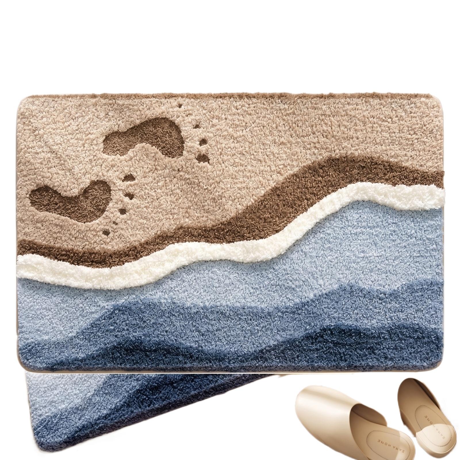 

Soft Faux Cashmere Non-Slip Absorbent Floor Mat Durable and Comfortable Area Rug Suitable for Various Indoor Spaces 40 коричневый