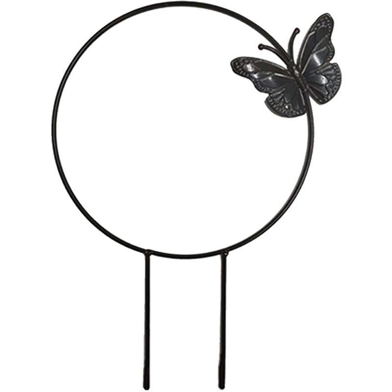 

Новая подставка для садовых растений, круглая стойка для лазания по виноградной лозе, держатель для цветочной решетки в форме сердца из пластика L бежевый