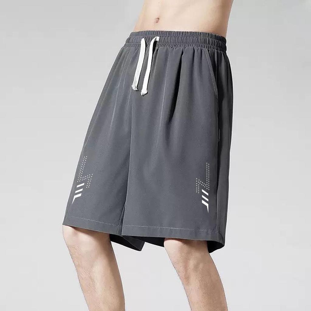 Men's 2024 Quick-Dry Ice Silk Shorts: Lightweight, Breathable 5-Point Running & Casual Wear