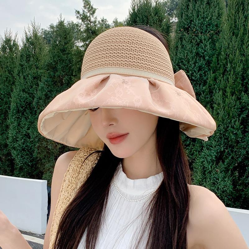 Fisherman's Hat Children's Summer Sun Protection Sun Hat Big Brim Empty Top Breathable Sun Hat Outdoor Travel Shows a Small Tide