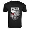 Rise Up Vintage Motorcycle Beach Graphic T-Shirt